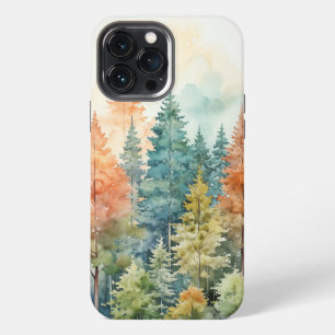 Watercolor Forest Landscape Design No. 78 iPhone 13 Pro Max Case