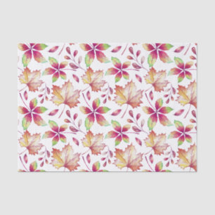 Watercolor Forest Leaves Tissue Paper