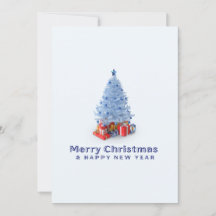 Watercolor Forest Merry Christmas Card