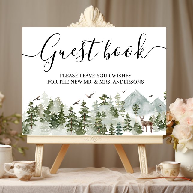 Watercolor Forest | Trees And Deer Poster (Creator Uploaded)