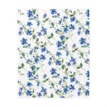  watercolor forget me not flowers