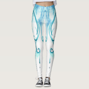 Watercolor Form Sunflower Artist Premium Leggings