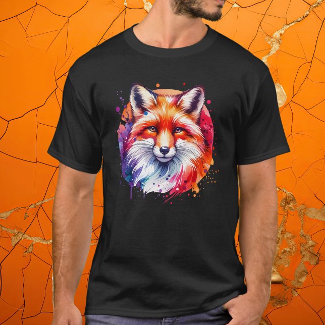 Watercolor Fox Illustration T-Shirt (Creator Uploaded)