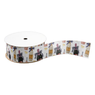 Watercolor French Champagne Grosgrain Ribbon