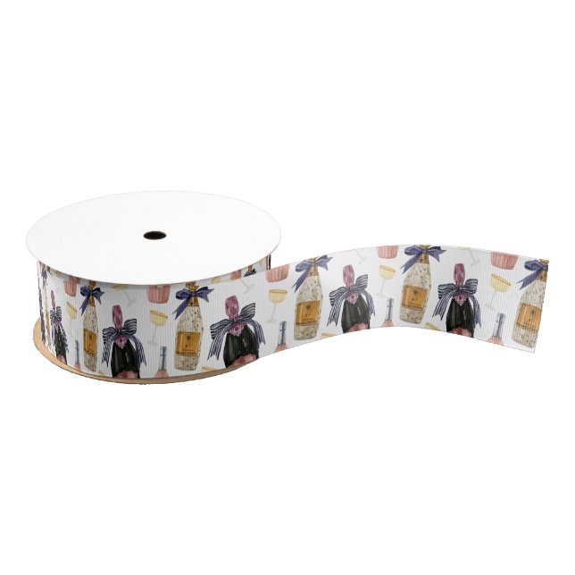 Watercolor French Champagne Grosgrain Ribbon (Spool)