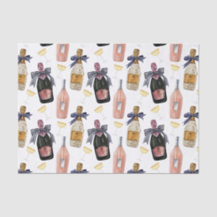 Watercolor French Champagne Tissue Paper