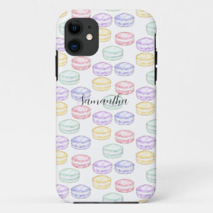 Watercolor French Macarons iPhone 11 Case