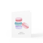 Watercolor French Macarons Thank You