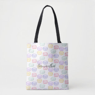 Watercolor French Macarons Tote Bag