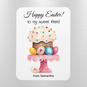 Watercolor Friend's Happy Easter Flexible Magnet