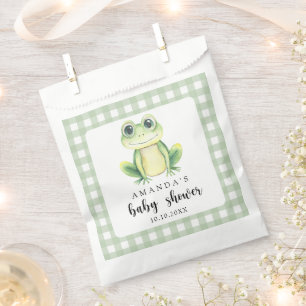 Watercolor Frog Baby Shower Favour Bags
