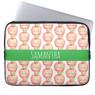 Watercolor Fruit Apple Laptop Sleeve