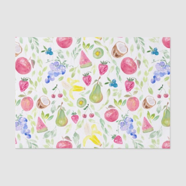 Watercolor Fruit Tissue Paper (Front)