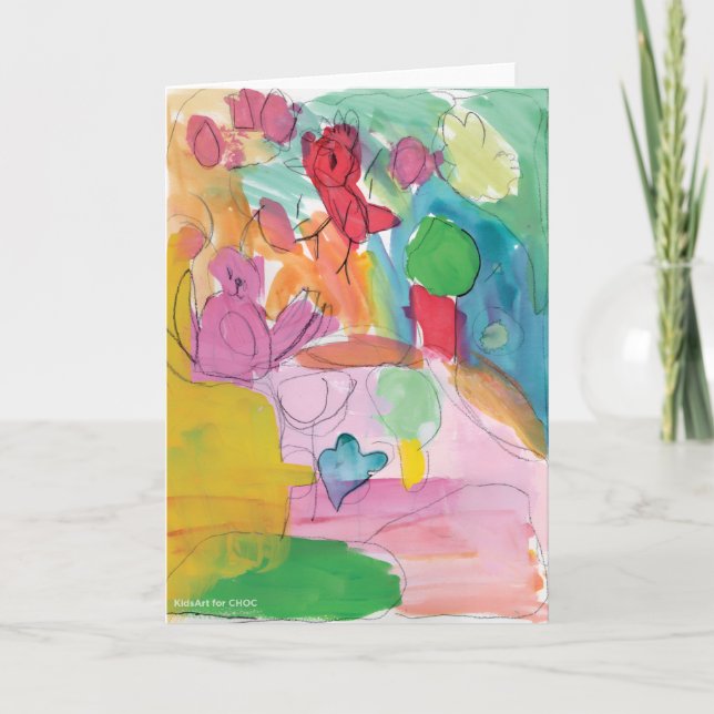 Watercolor Fun - KidsArt for CHOC Card (Front)