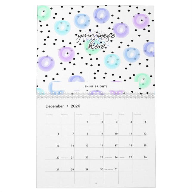 Watercolor Funfetti Calendar (Dec 2026)