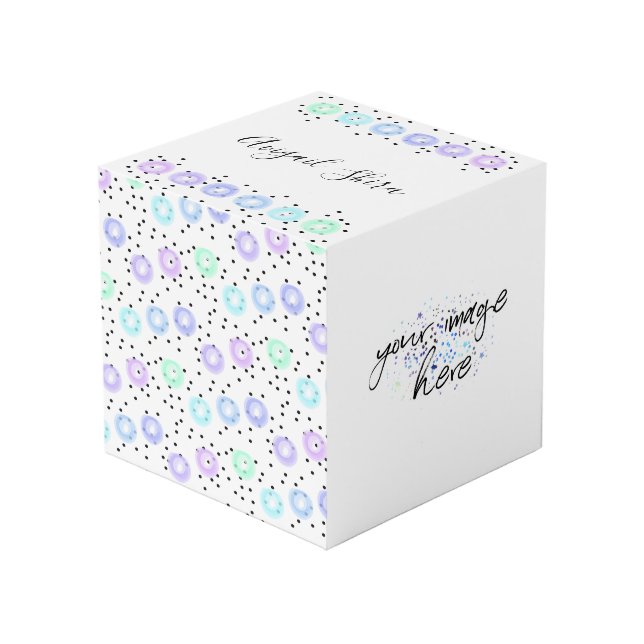 Watercolor Funfetti Cube (Front Angled)