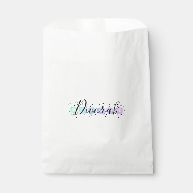Watercolor Funfetti Favour Bags (Front)