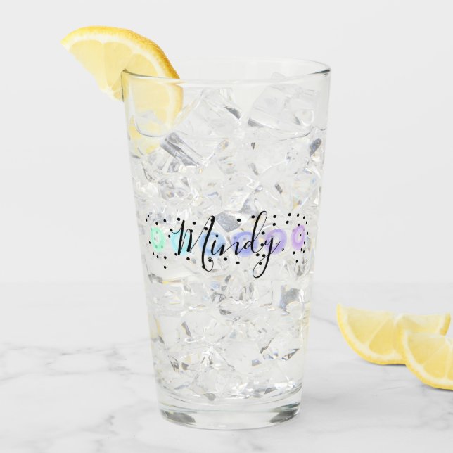 Watercolor Funfetti Glass (Front Ice)