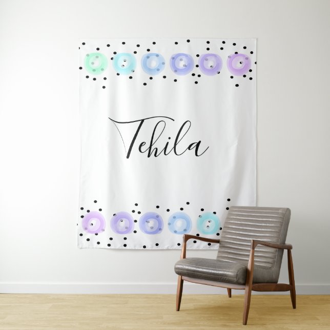 Watercolor Funfetti Tapestry (In Situ)