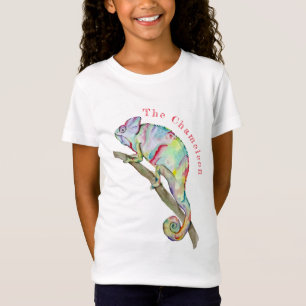 Watercolor funny chameleon T-Shirt
