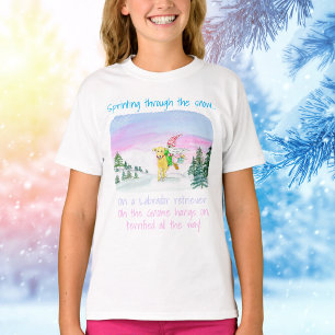 Watercolor Funny Labrador And Gnome T-Shirt