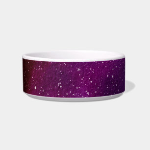 Watercolor Galaxies purple pink Bowl
