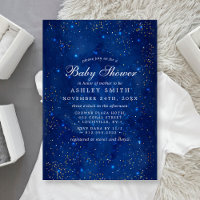 Watercolor Galaxy Cosmic Stars Starry Baby Shower