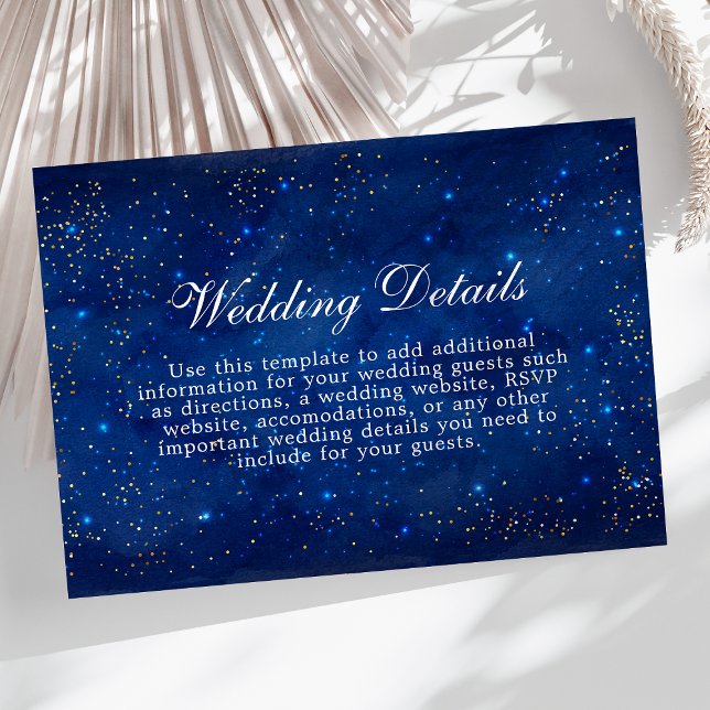 Watercolor Galaxy Cosmic Stars Starry Details Card (Creator Uploaded)