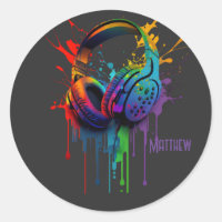 Watercolor Gaming Headset Graphic Personalised