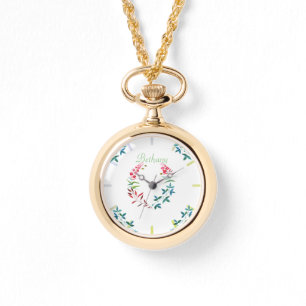 Watercolor Garden & Bees Watch