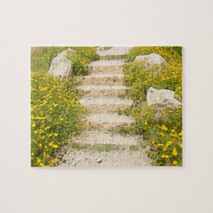 Watercolor garden jigsaw puzzle