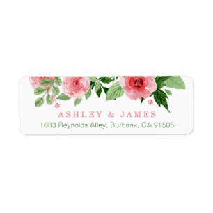 Watercolor Garden Rose Nature Flowers