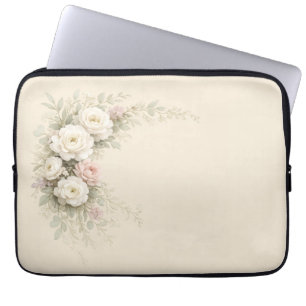Watercolor Garden Roses for Timeless Laptop Sleeve