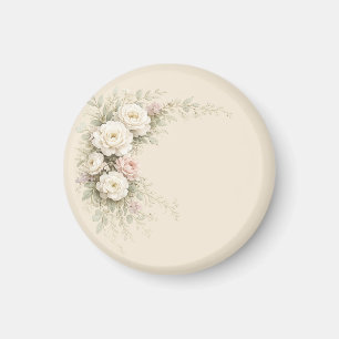Watercolor Garden Roses for Timeless Magnet