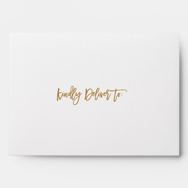 WATERCOLOR GARDEN WEDDING envelope designs (Front)