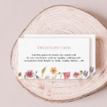 Watercolor Garden Wildflower Party  Enclosure Card<br><div class="desc">Watercolor Garden Wildflower Party  Cards A Earthy bridal shower theme that is so cute! Throw an adorable blush bridal shower starting with this  insert.</div>