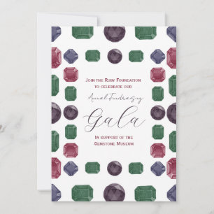 Watercolor Gemstone Invitation