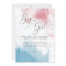 Watercolor Gender Reveal Party Boy or Girl 