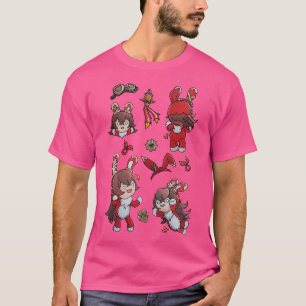 Watercolor Genshin Impact Amber Set T-Shirt