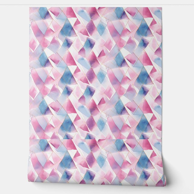 Watercolor Geometric Dream Wallpaper (Unrolling)