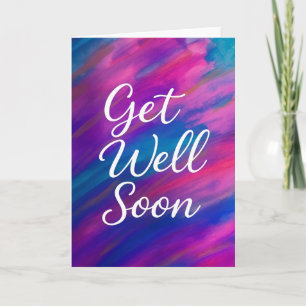 Watercolor Get Well Soon Card