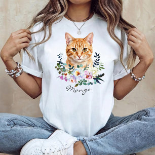 Watercolor Ginger Cat T-Shirt