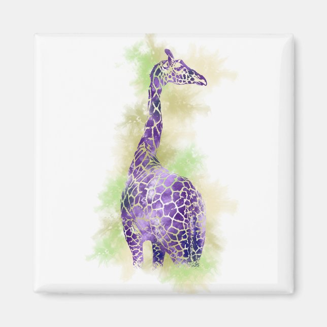 Watercolor Giraffe 1 Magnet (Front)