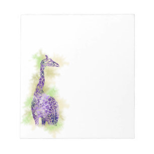 Watercolor giraffe 1 notepad
