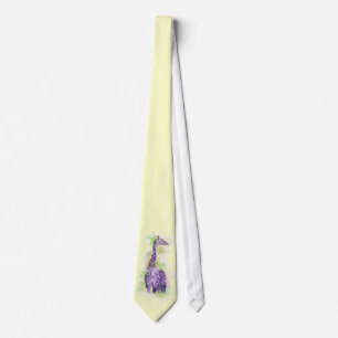 Watercolor Giraffe 1 Tie