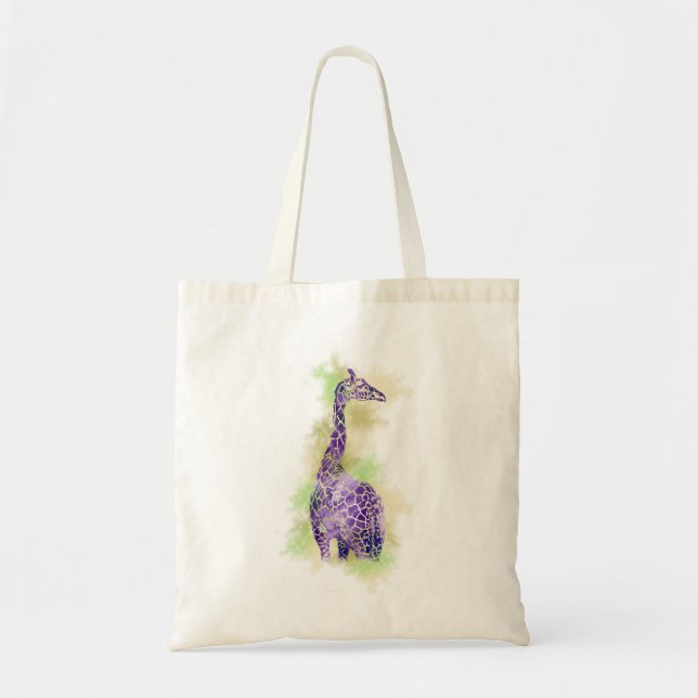 Watercolor Giraffe 1 Tote Bag (Front)