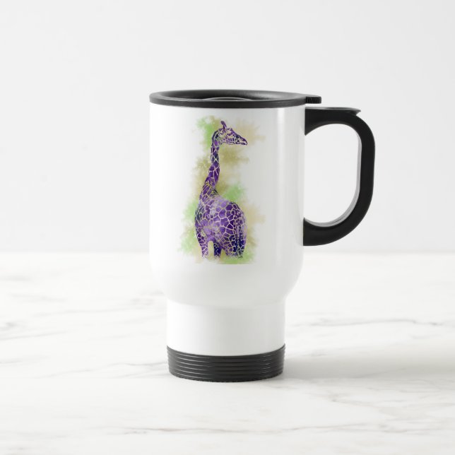 Watercolor Giraffe 1 Travel Mug (Right)