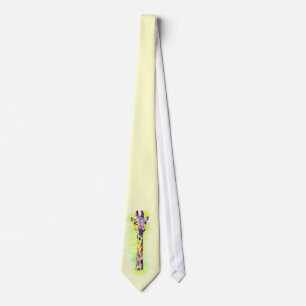 Watercolor Giraffe 2 Tie