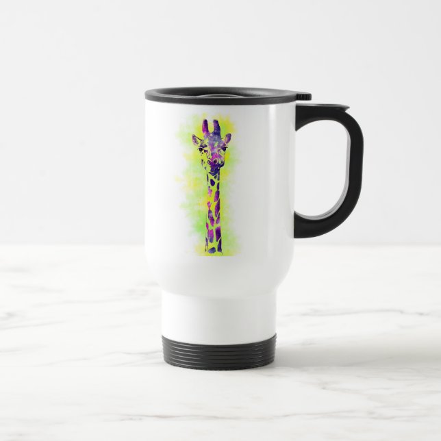 Watercolor Giraffe 2 Travel Mug (Right)