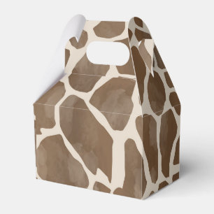 Watercolor Giraffe Animal Print Pattern Favour Box
